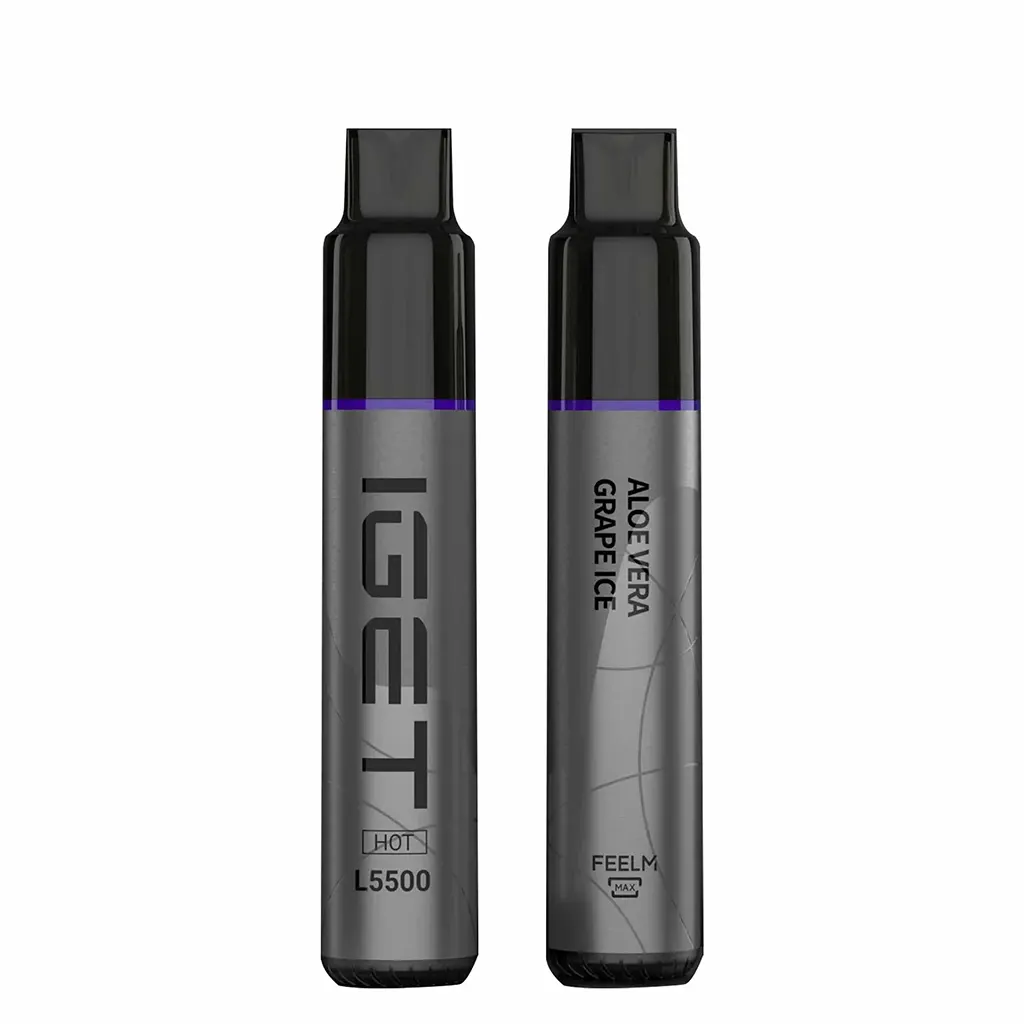 IGET HOT – ALOE VERA GRAPE ICE – 5500 PUFFS